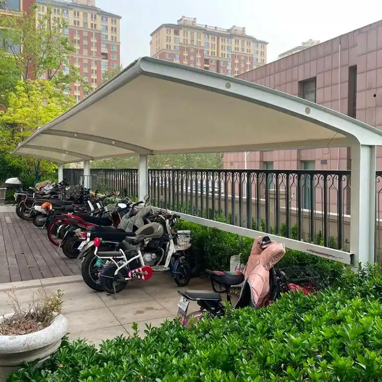 岚县膜结构电动车棚